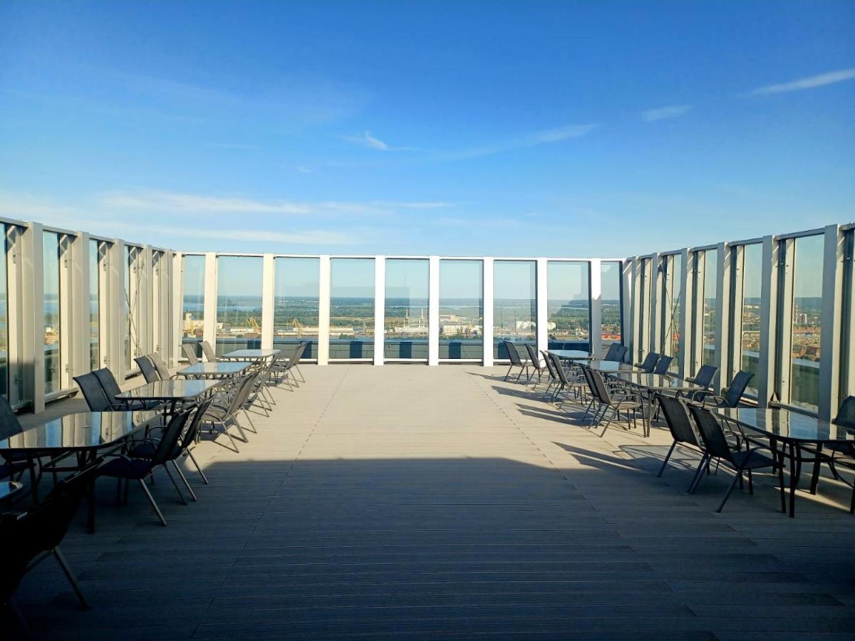 Hanza Tower Ajp Lux Apartment Estetino Exterior foto